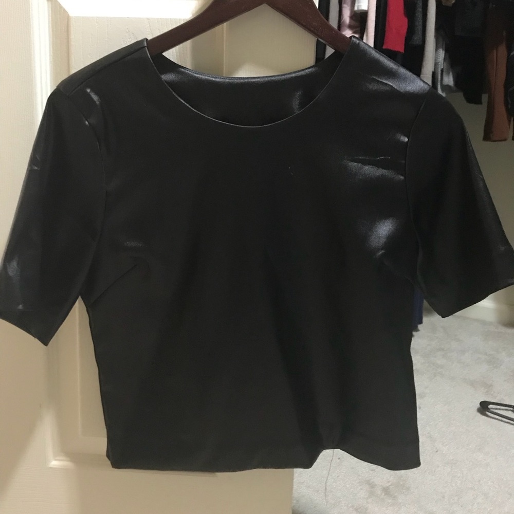 $10 for 3. Like leather crop top